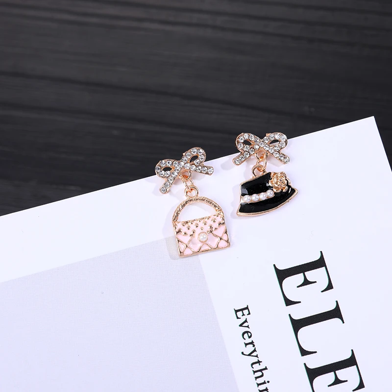 Маленькие ароматизированные жемчужные серьги в форме шляпы брендовые