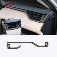abs wood grain car accessories car interior front side air outlet cover trim decoration moulding 2019 2020 for toyota rav4 rav 4