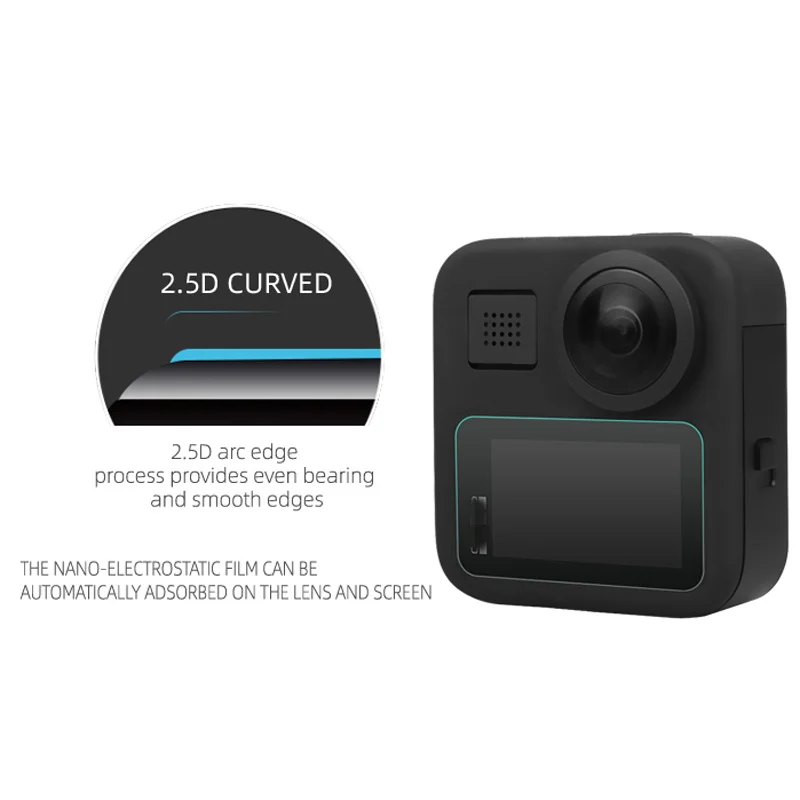 

Tempered Glass Protective Film Screen Protector for GoPro Max 360 Action Camera