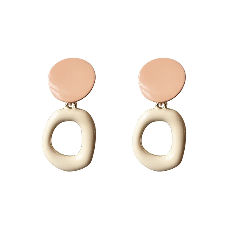 Металлические геометрические серьги Yangliujia в виде Джокера романтичные для