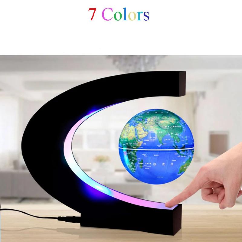 3D креативный Магнитный шарообразный светильник светодиодный левитационный
