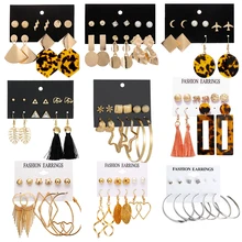 PickyanDco новые акриловые серьги с кисточками Набор круглых