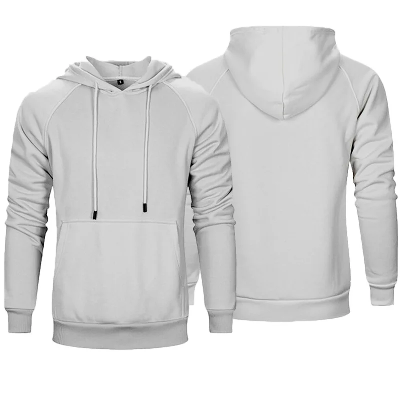 Mens Color Hooded Sweatshirts Hip Hop Hoodie Men Fashion Top Thick Winter Warm Fleece High Street Solid | Спорт и развлечения