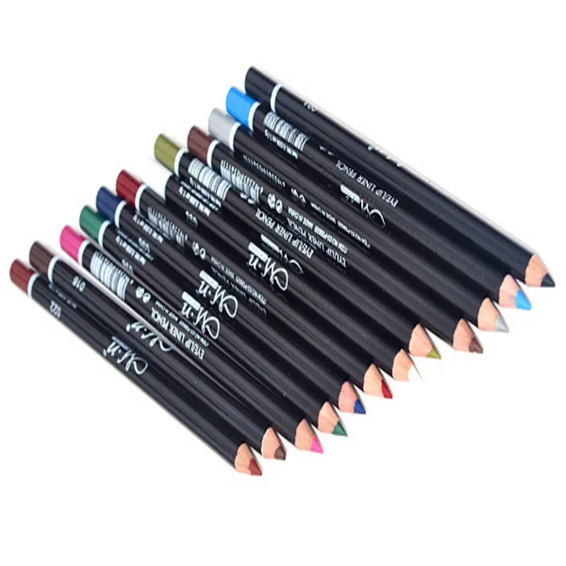 Подводка для глаз водостойкая 12 шт./лот цветов|eyeliner pencil|eyeliner pencil waterproofpencil waterproof |
