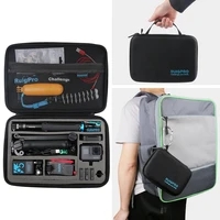 portable carry case small large size accessory storage bag for go pro gopro hero 345678910 m20 sj6 sj7 action camera