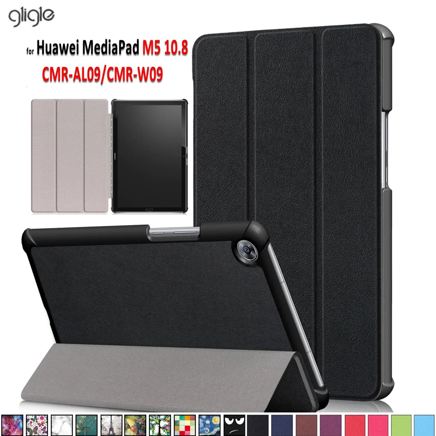 GLIGLE супер тонкий кожаный чехол для Huawei MediaPad M5 10 8 (CMR AL09/CMR W09) планшета|Чехлы