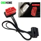 Диагностический кабель OBD2, плоский 16-контактный удлинитель для AudiToyota и т. д., адаптер OBD, 60 см