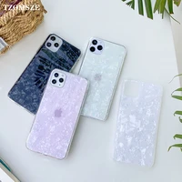 new trend shell pattern case for iphone 12 mini 11 pro max xr xs x 6 7 8 plus se 2020 slim back cover dream marble phone coque