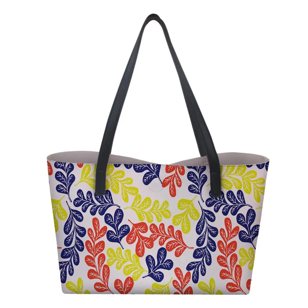 

New Beach Tote Bag Fashion Women Canvas Summer Large Capacity 3D printed flowers Shoulder Bag Handbag Shopping Shoulder Bags