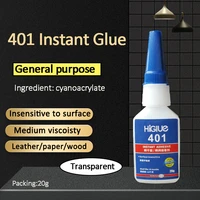 higlue 401 general purpose medium viscosity instant super glue 20g for letherwoodpaper