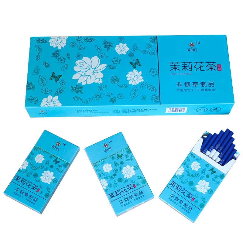 

10 Packs Suckable Jasmine Herbal Tea Smoke Tobacco Jasmine Flower Tea Cigarette Non-tobacco Products No Nicotine