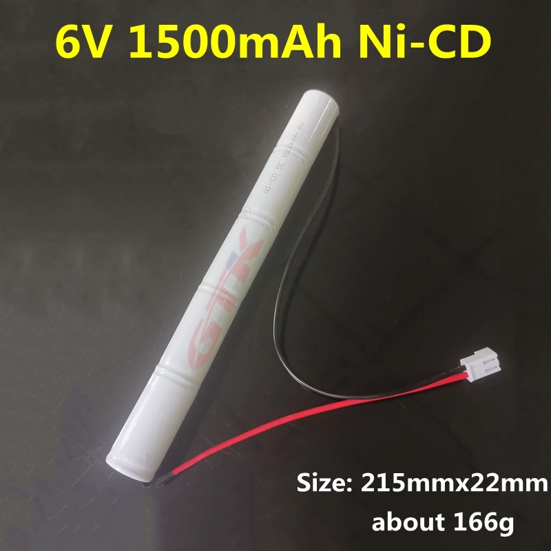 1 шт. 6В 1500 мАч ni cd аккумулятор nicd аккумуляторная батарея 2 В батареи не nimh для