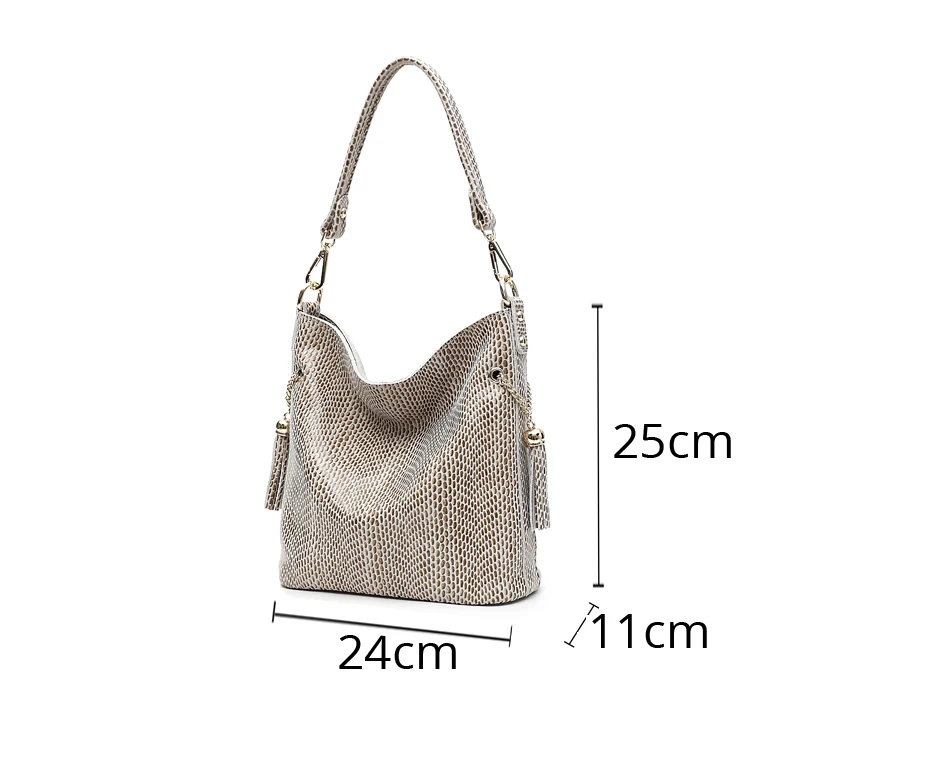 Arliwwi Brand Designer New Real Leather Shiny Snake Pattern Embossed Female Shoulder Bags High Quality Women Everyday Handbags