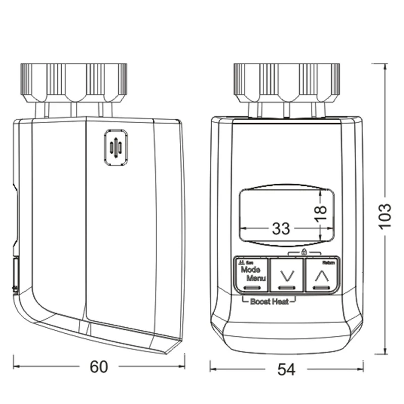 

Programmable Thermostat Timer Valve Actuator Temperature Controller Ligent Temperature Control Regulator