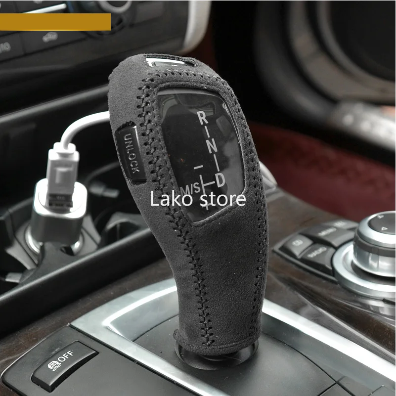 

Надежный защитный чехол из искусственной кожи для автомобильного рычага переключения передач для BMW 1 серии 3 серии 5 серии X1 X3 X5 Чехол для ав...