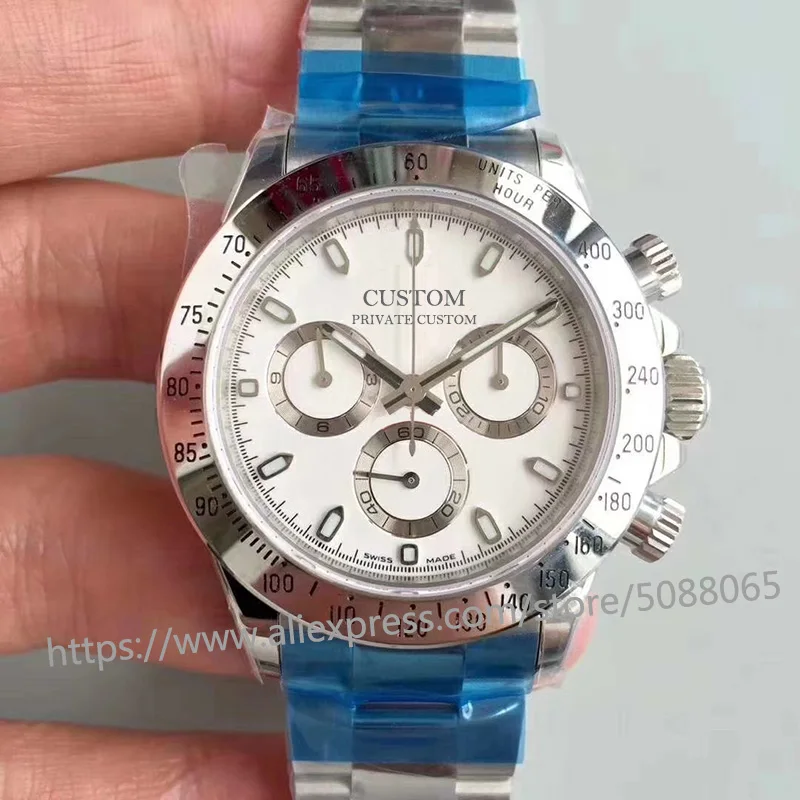 Часы 39 мм Роскошные брендовые автоматические механические мужские часы с