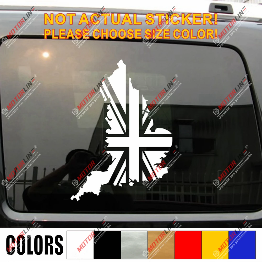 Английская карта флаг юниона Джека наклейка Виниловая на автомобиль