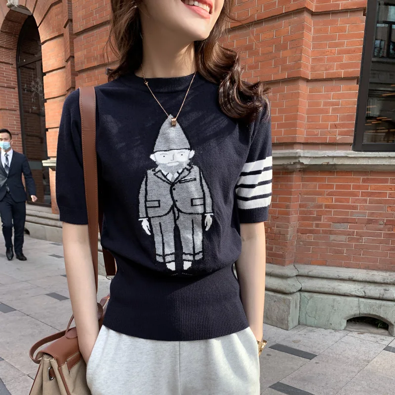 

2021 spring round neck pullover casual sweater women