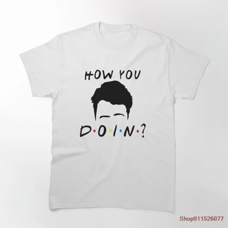 

Футболка мужская хлопковая с надписью «How You Doin»