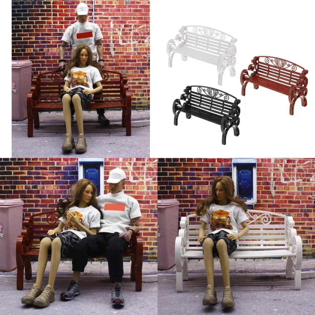 

Park Benches Model Train 1:6 Scale Bench Chair Settee for Model Train Scenery Railway Layout