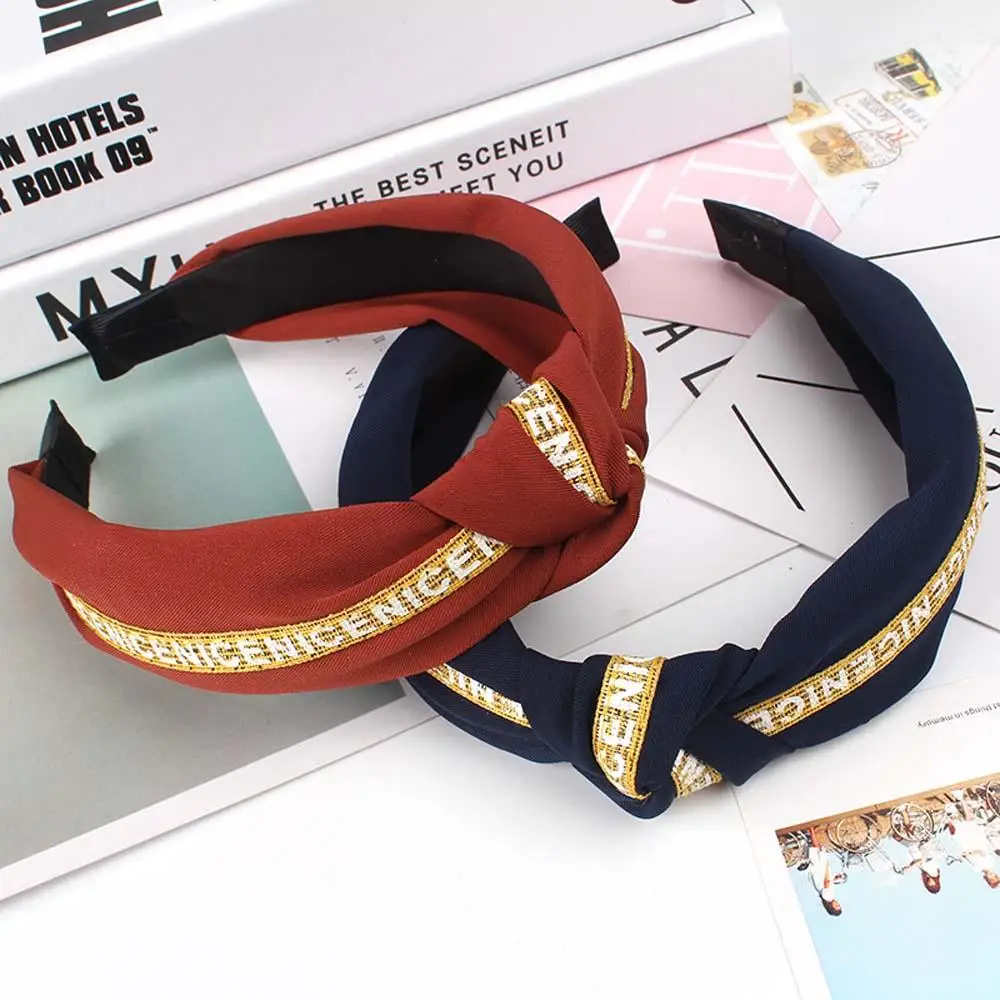 Твист Тюрбан женский обруч для волос банты эластичный головной платок повязки на