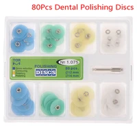 80pcs dental supplies resin filling material dentist tools finishing dental discs dental polishing strips mandrel set
