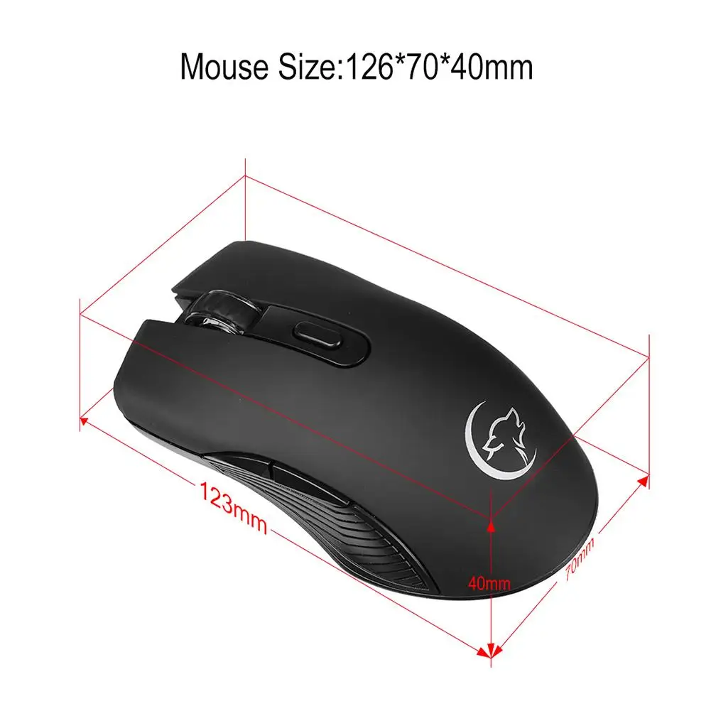 Беспроводная эргономичная мышь, игровая мышь YWYT G829 2,4G, износостойкая 6 клавиш, высокопроизводительная геймерская мышь для офисных принадлежностей