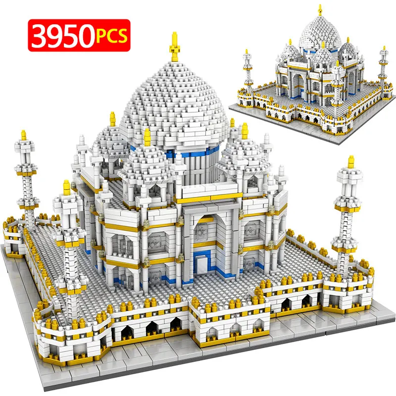 

3950Pcs Toys for Kids Creator Mini Blocks World Famous Architecture Taj Mahal 3D Model Building Blocks Educational Bricks Gifts