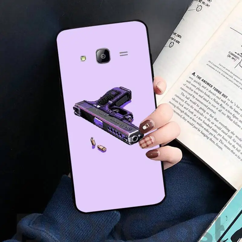 

pistol bang pink girl Phone Case For Samsung galaxy S 7 8 9 10 20 edge A 6 10 20 30 50 51 52 70 note plus mobile bags