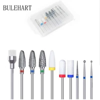 milling cutter for manicure set 10 pcs ceramic electric drill manicure nail drill bits removing gel varnish tool