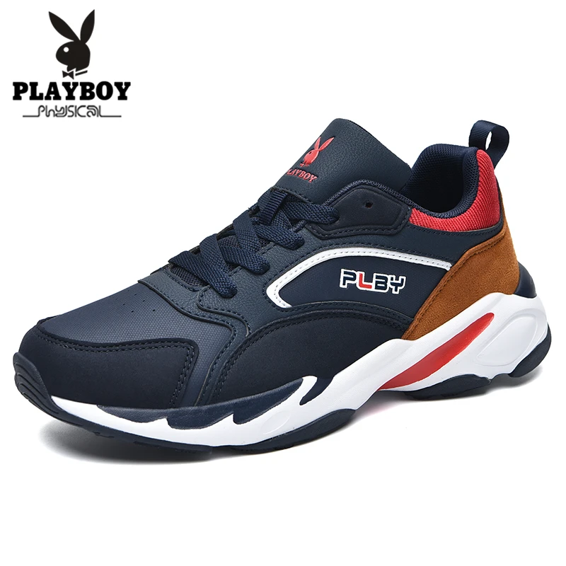

PLAYBOY New Popular Style Men Casual Shoes Lace Up Comfortable Shoes Men Soft Lightweight Outsole Hombre