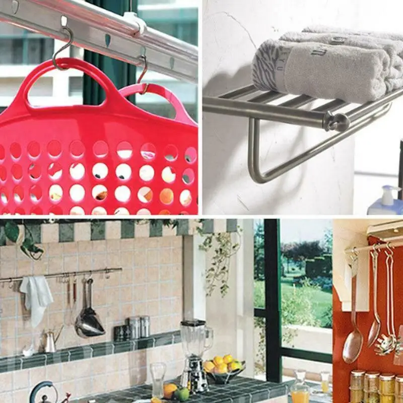 

Bathroom 10pcs / set metal S type kitchen bedroom hook