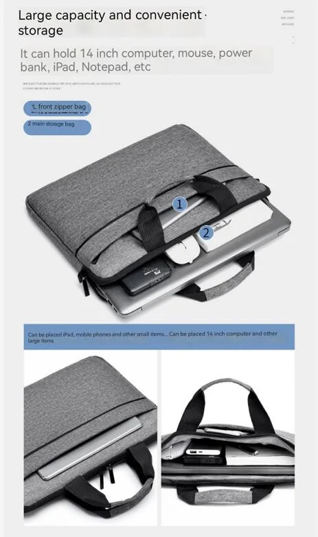 handbag briefcases computer case for dell xps hp spectre envy x360 lenovo thinkpad 15 6 inch 15 14 16 inch laptop notebook bag free global shipping