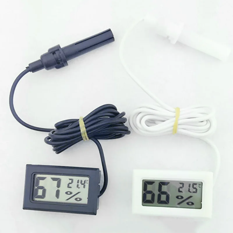 

Probe Sensor Mini Digital LCD Humidity Meter Thermometer Humidity Meter For KitChen Bar Car Water Tank Indoor Room Use Tools