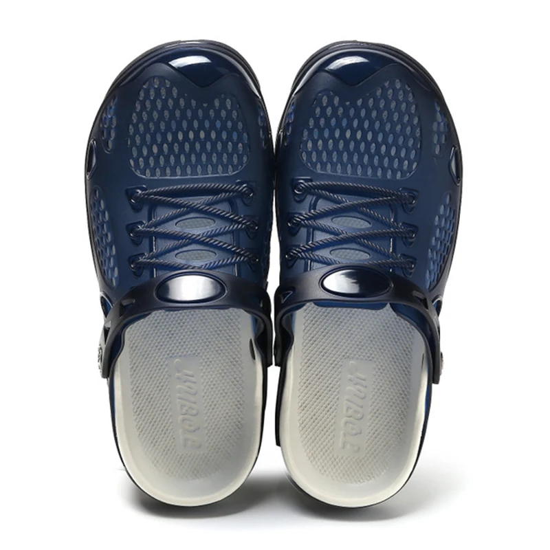 Мужские уличные пляжные сандалии черные повседневные шлепанцы для воды лета 2019 |