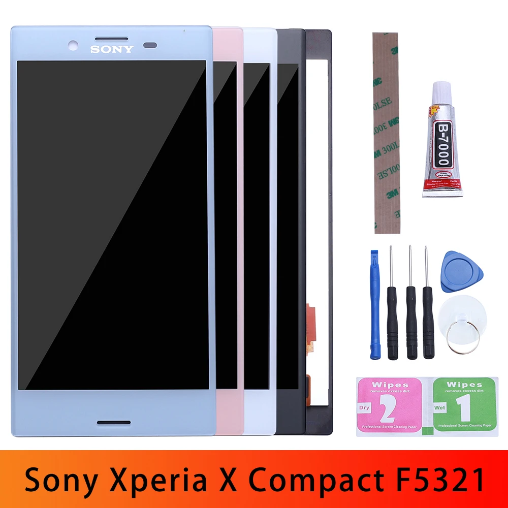 Для Sony Xperia X Compact F5321 дисплей Mini ЖК-дисплей с сенсорным экраном в сборе рамка