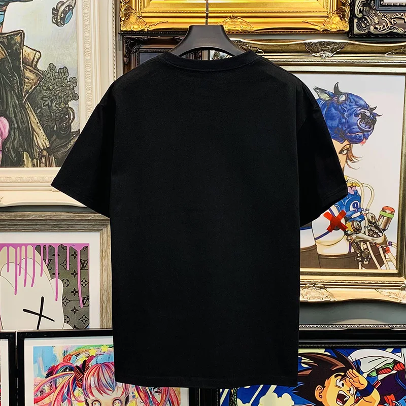 Y2K футболка Женская Аниме летняя свободная оверсайз уличная Футболка Harajuku