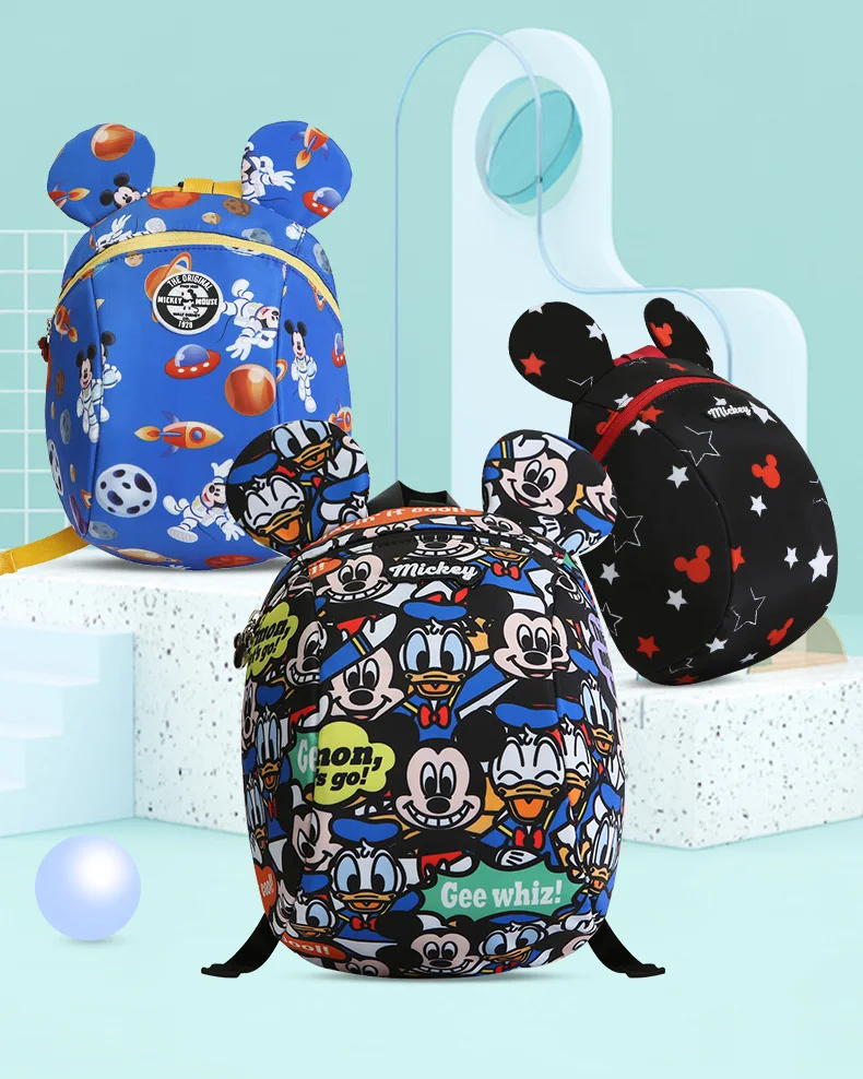 Рюкзак disney, сумка для подгузников, Сумка для беременных, дорожная сумка Минни, Микки Маус, дорожная сумка с животным принтом, детская школьная сумка