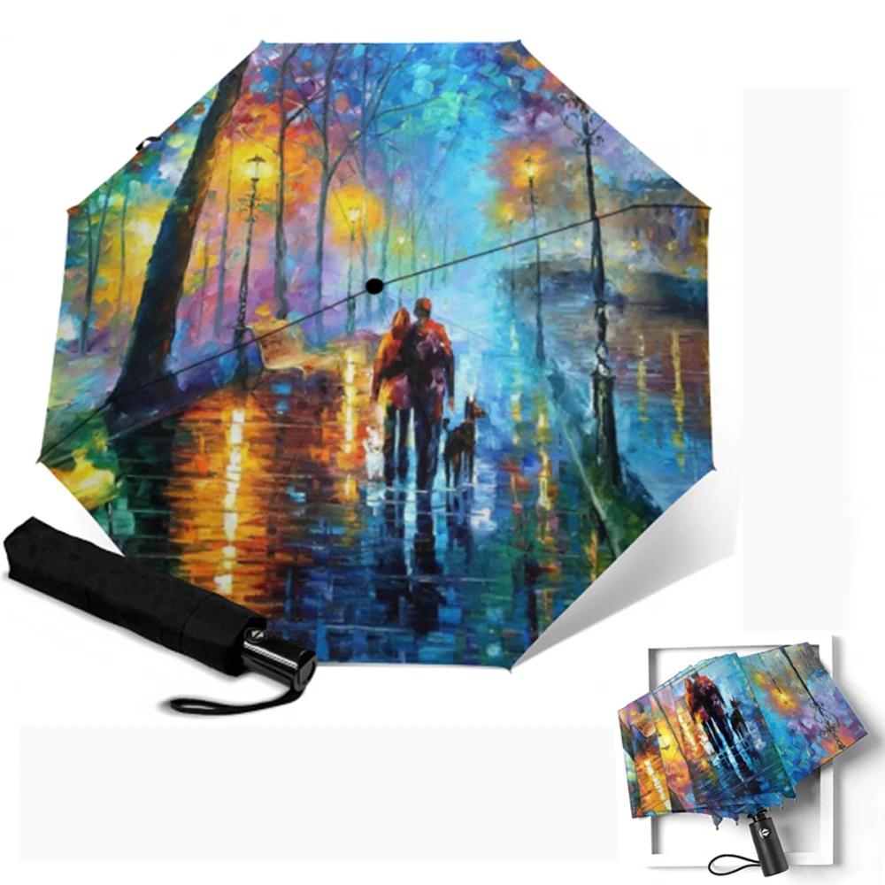 Автоматический зонт для путешествий деловой с 8 УФ-защитой | Дом и сад