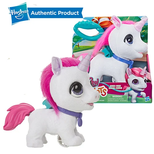 UNICORN Hasbro FurReal Friends Walkalots большой Wags Единорог кошка, большая собака, котенок, Lil' Wags кролик, ходунки мех Домашние животные игрушки и подарки для детей - Цвет: UNICORN