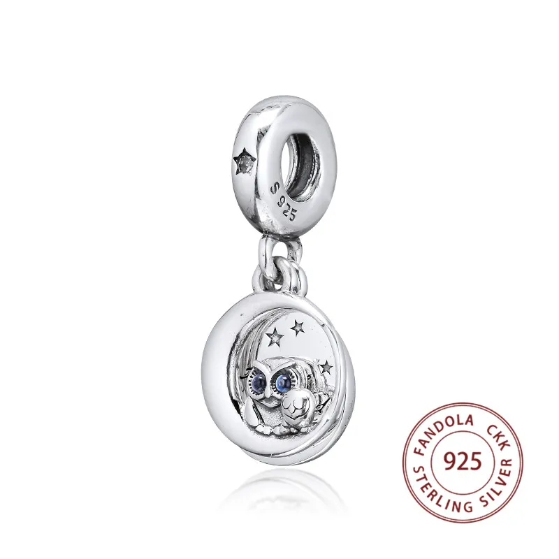 Подходит для браслета Pandora Argent 925 пробы серебро всегда на вашей стороне Сова