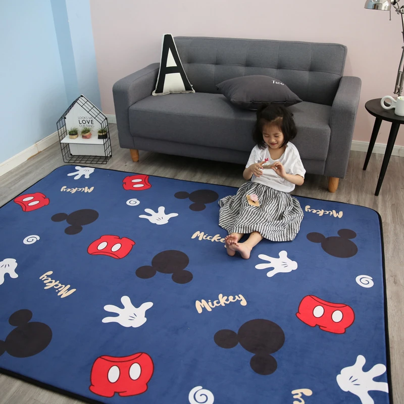 Disney Mickey Minnie Mouse детский коврик для ползания игровой дома мягкий всесезонный