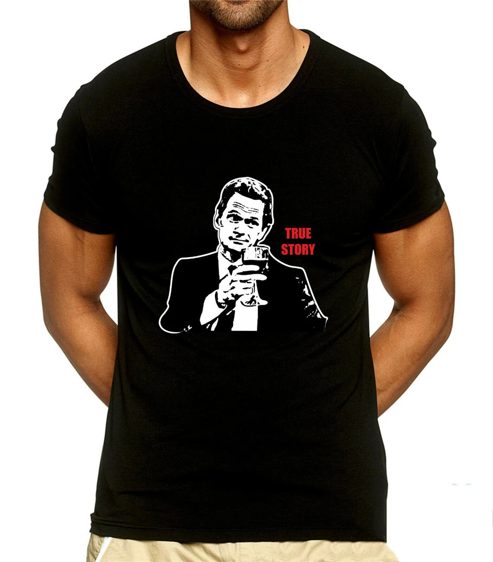 Футболка Barney Stinson How I Met Your Mother True Story Meme для молодежи среднего возраста The Elder