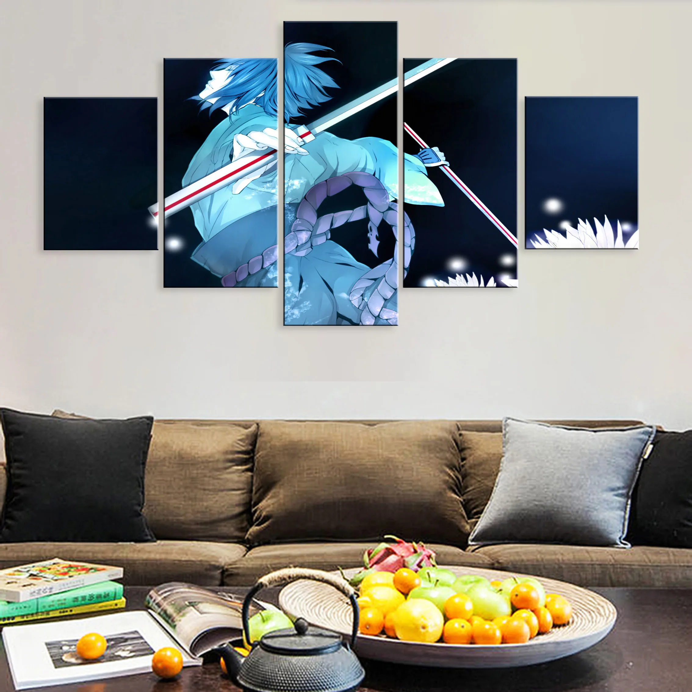 

Modular Art Hd Home Decoration 5 Pieces Poster Canvas Paintings On The Wall Decor Anime NARUTO Sasuke