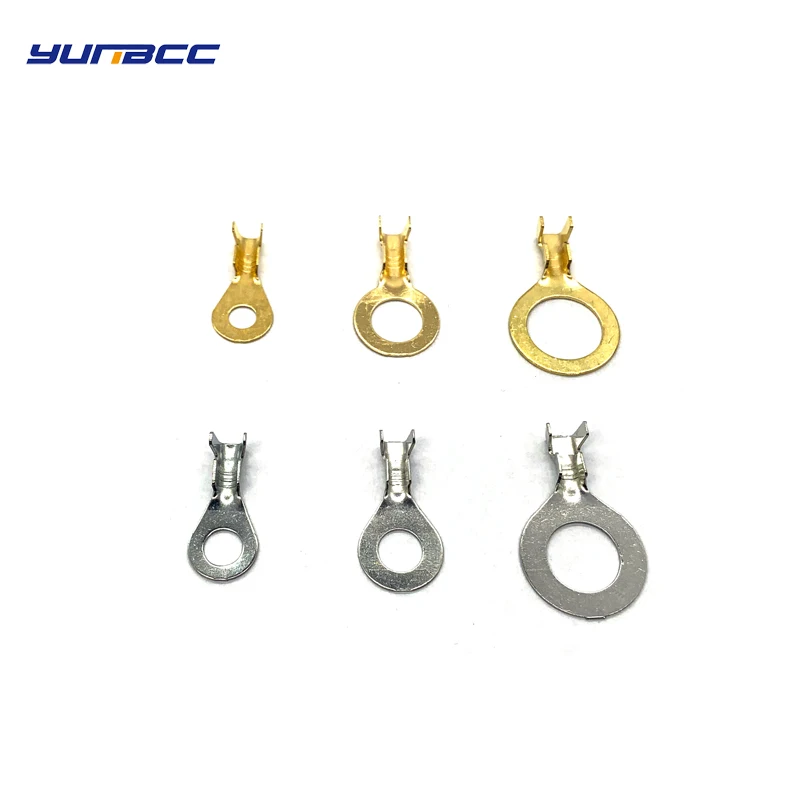 

20 Pcs lot Auto car splices wire ring round terminal crimping loose pins terminals tab copper opening nose end DJ431-4B DJ431-5B