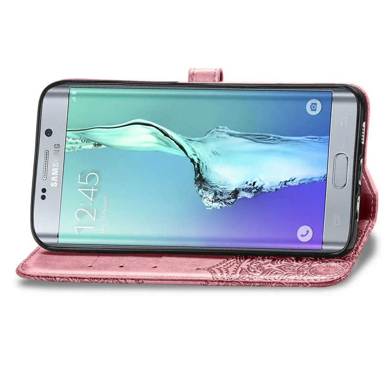 Флип-кейс из искусственной кожи для Samsung Galaxy S6 Edge Plus чехол смартфона чехол-кошелек