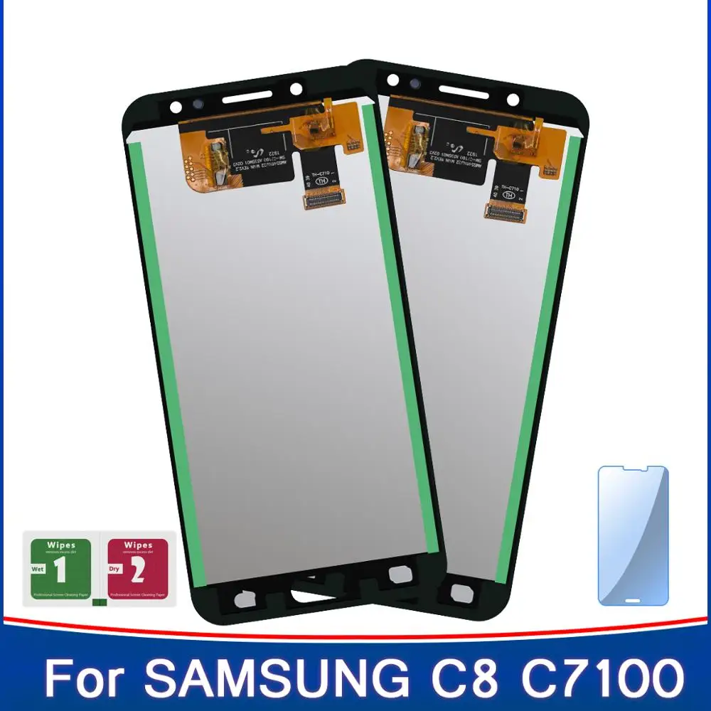 2 шт. дисплей для высокой TFT SAMSUNG C8 C7100 C710F SM C710 C710F/DS LCD сенсорный экран дигитайзер
