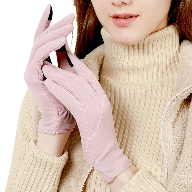 

Зимние теплые перчатки женские перчатки для верховой езды бархатные Самонагревающиеся Нескользящие теплые перчатки для сенсорных экранов