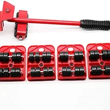 Furniture Mover Lifter Slider Appliances Lifter Tool Set Professional Heavy Furniture Movers Sliders with 4 Wheels Moving Device