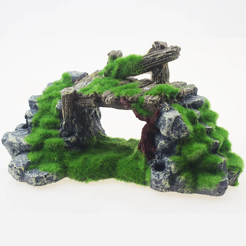 Полимерный мост для аквариума пещера игр декор орнамент ландшафт подводное